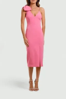 Rebecca Vallance Love Bow Dress Pink Size 8 for rent on The Volte - image 1
