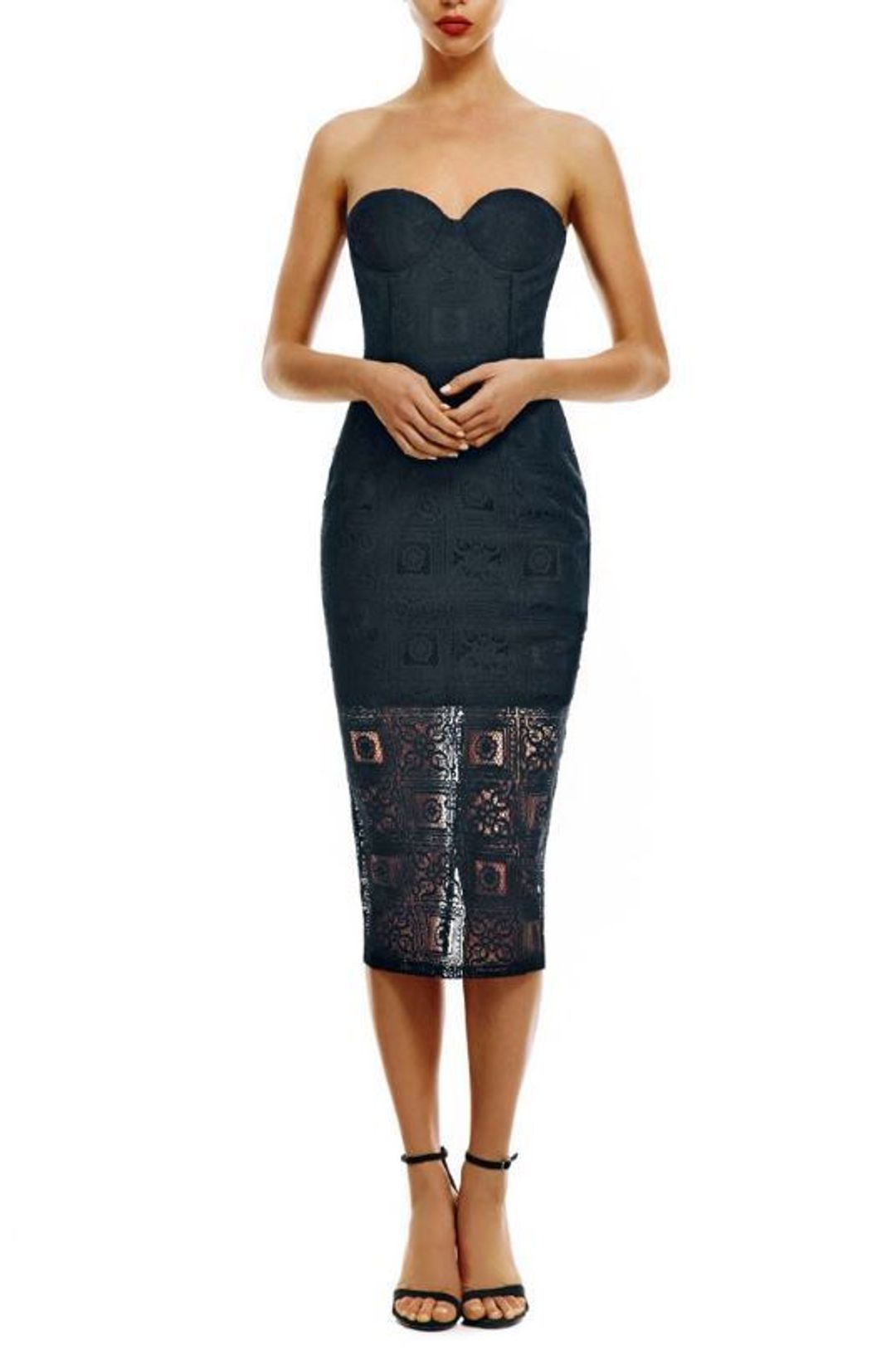 MISHA Priscilla Dress Black Size 6/XS for rent on The Volte - main image