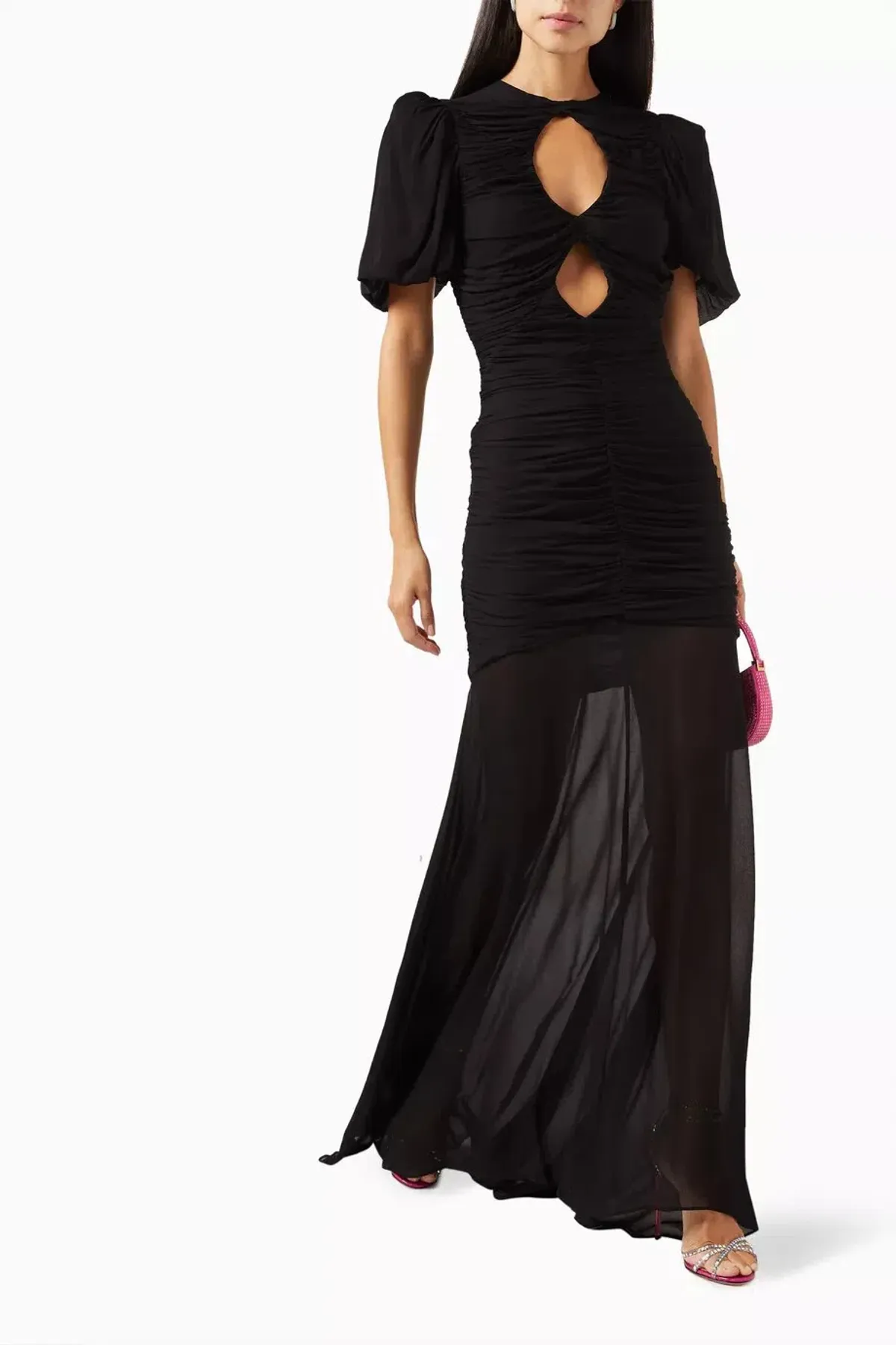 De La Vali Olympia Maxi Dress Black Size 8 for rent on The Volte - main image