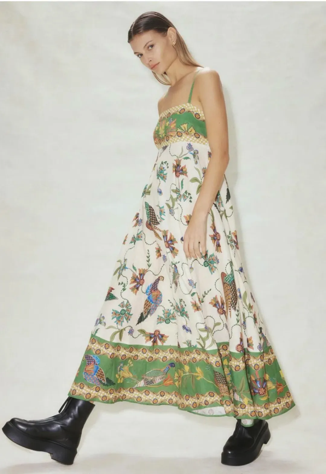 Alemais Birdie Sundress Multi Size 10 for rent on The Volte - main image