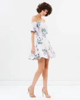 Lover Petunia Off Shoulder Mini Dress Floral Size 6 for rent on The Volte - image 1