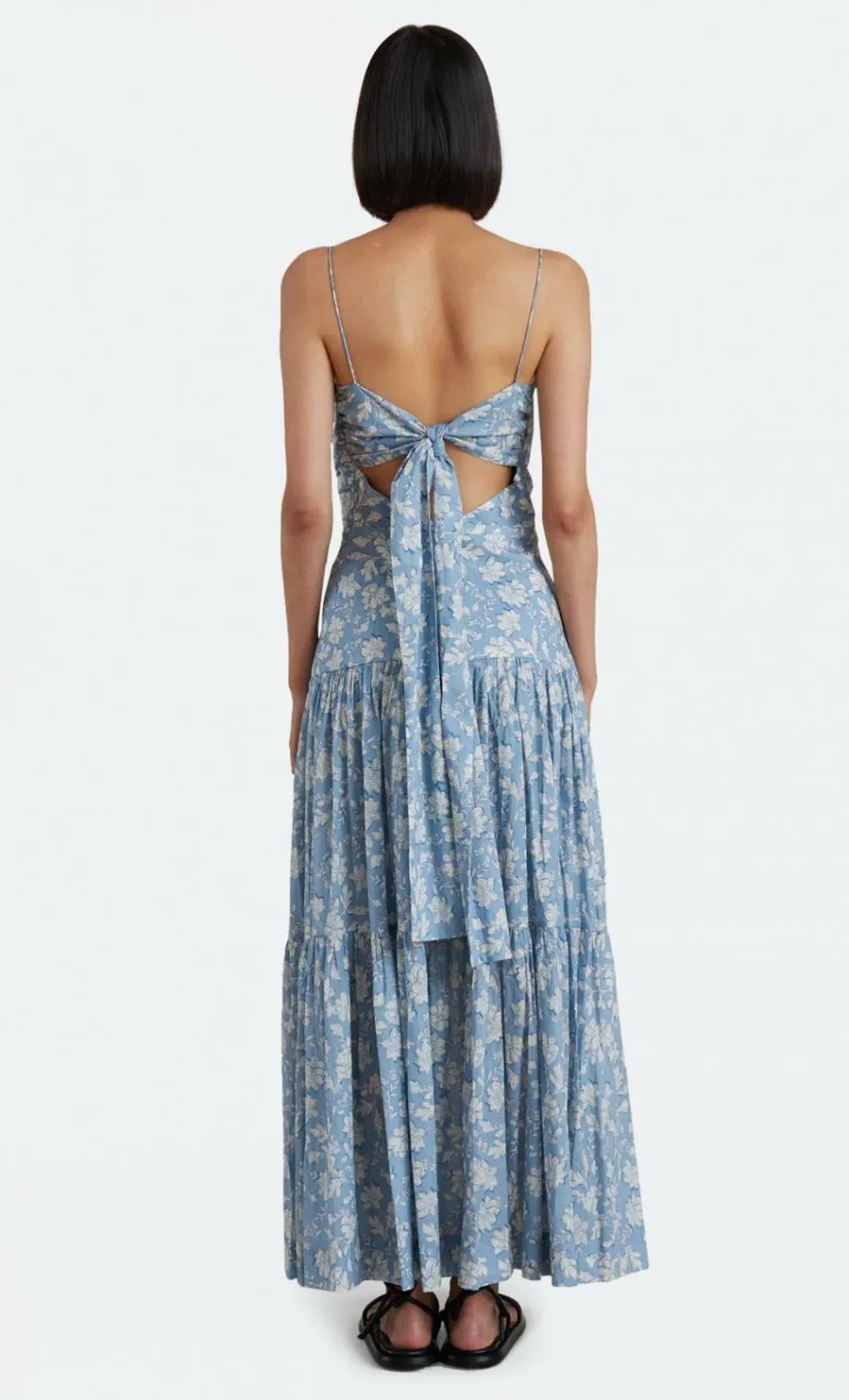 Bec & Bridge Floral Skies Maxi Dress Blue Size 8 for rent on The Volte - main image