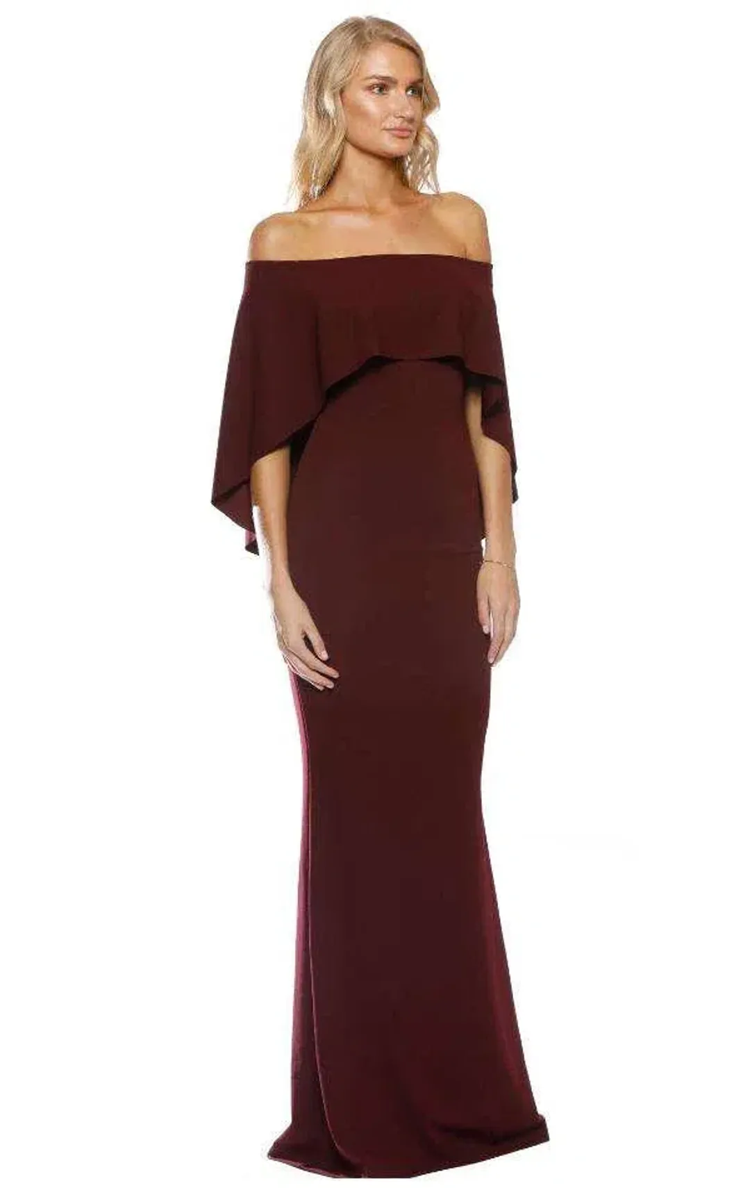 Pasduchas Composure Gown in Wine Size 6 for rent on The Volte - main image