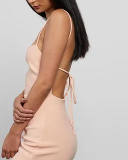 Bec & Bridge Maddison Midi Dress Peach Size 8 for rent on The Volte - image 4