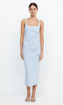 Bec & Bridge Be Mine Square Neck Dress Dusty Blue Size 6 for rent on The Volte - image 1