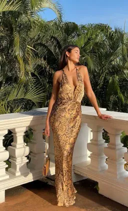 Bec & Bridge Samara Halter Maxi Dress Floral Size 6 for rent on The Volte - image 2