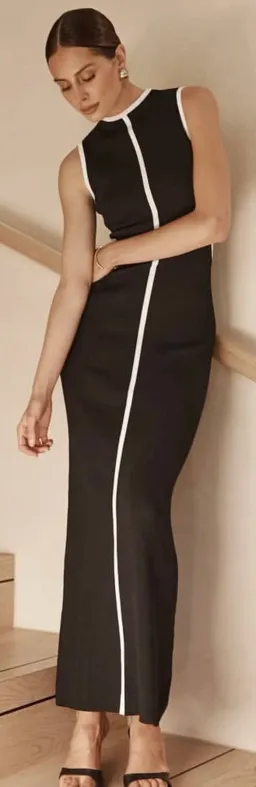 Dissh Binding Knit Midi Dress in Black Size S / AU 8 for rent on The Volte - image 2