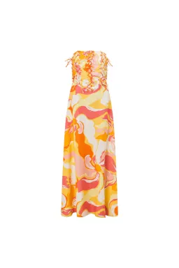 Zaco Kahlo Maxi Dress in Calista Sunset Size M / AU 10 for rent on The Volte - image 5