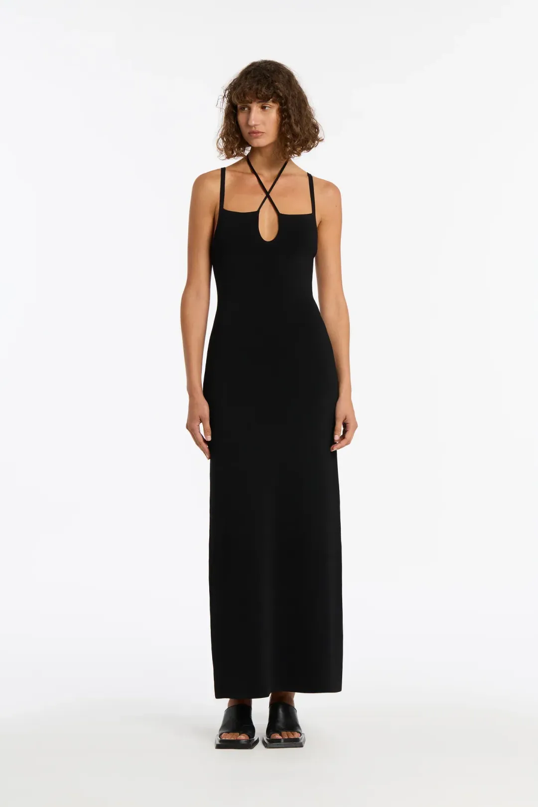 Sir The Label Nadja Midi Dress Black Size 0/ Au 6 for rent on The Volte - main image