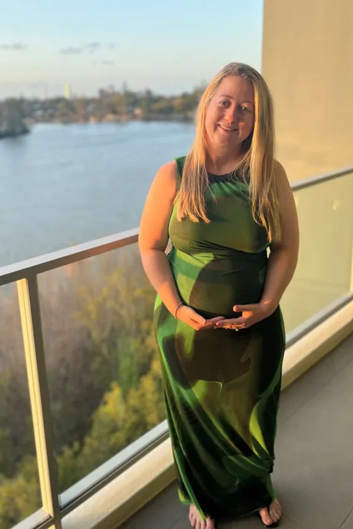 Scanlan Theodore Italian Watercolour Dress Green Print Size 14 for rent on The Volte - main image