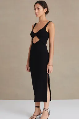 Bec & Bridge Joelle Midi Dress Black Size 12 for rent on The Volte - image 2