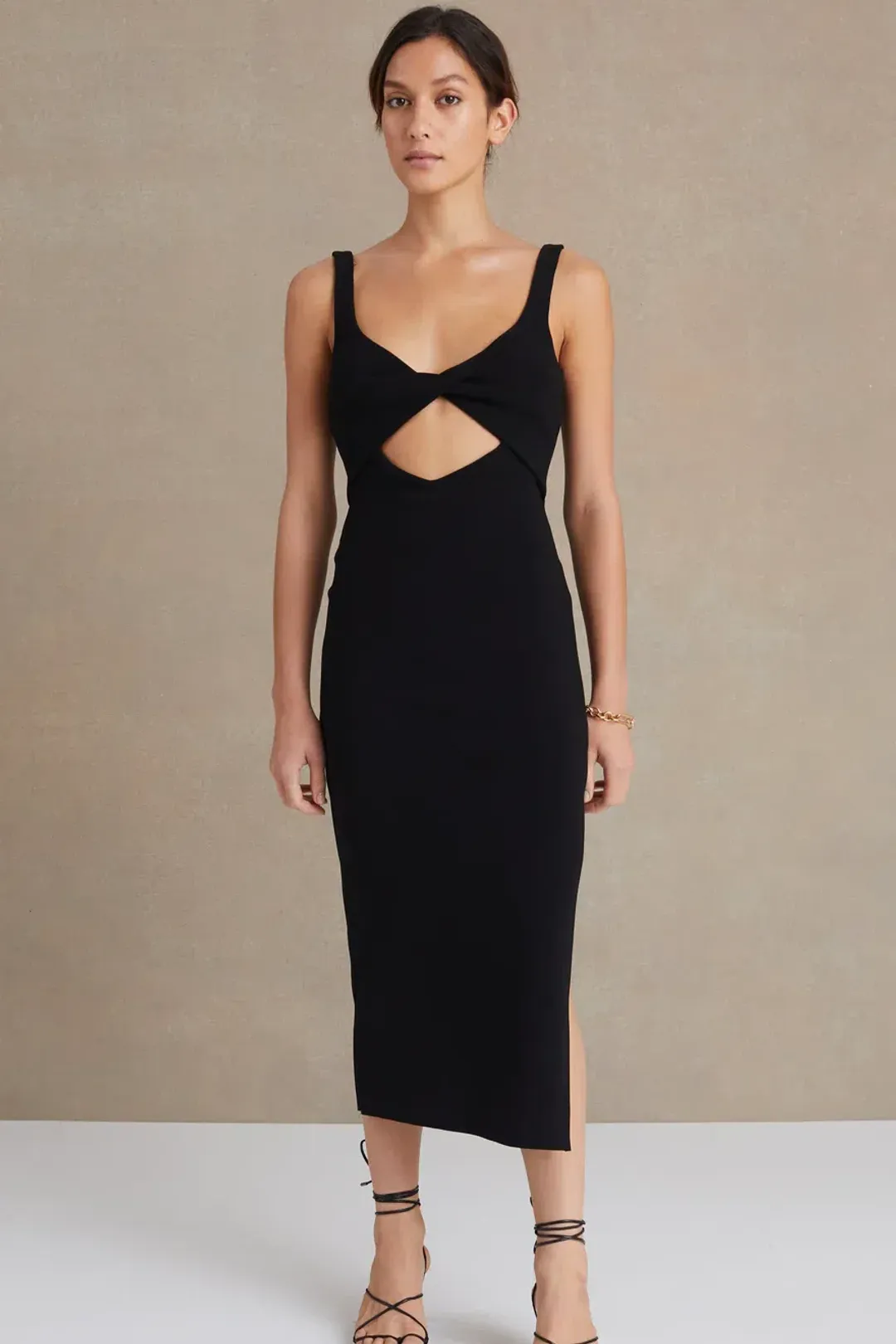 Bec & Bridge Joelle Midi Dress Black Size 12 for rent on The Volte - main image