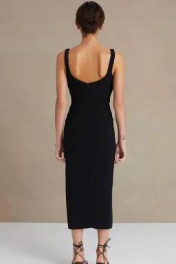 Bec & Bridge Joelle Midi Dress Black Size 12 for rent on The Volte - image 4