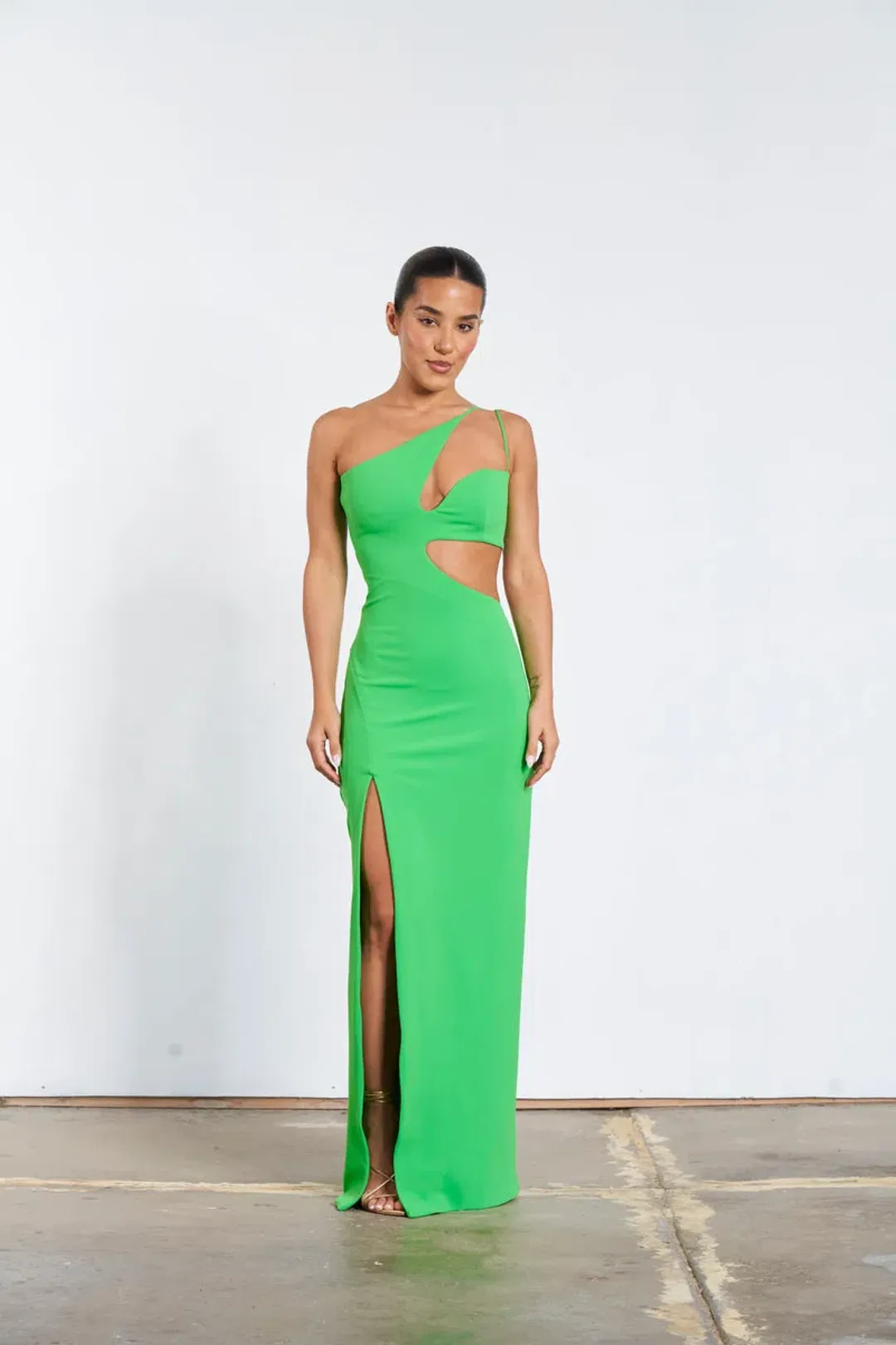 Effie Kats Polina Gown Lush Green Size S / AU 8 for rent on The Volte - main image