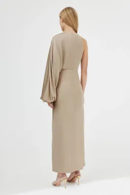 Significant Other Alessia One Shoulder Dress in Latte Size 14 for rent on The Volte - image 3
