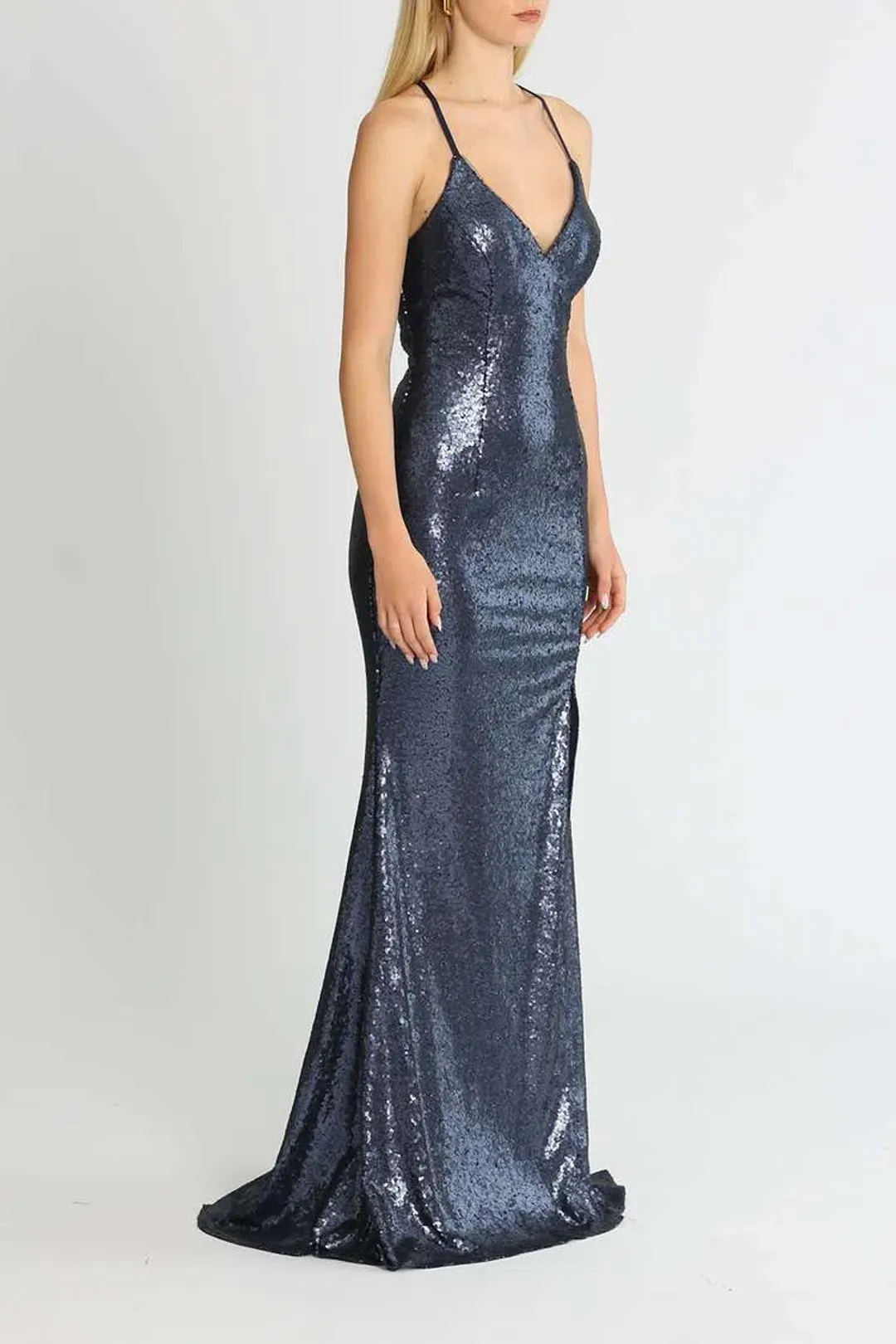 Tania Olsen India Gown Navy Size 6 for rent on The Volte - main image