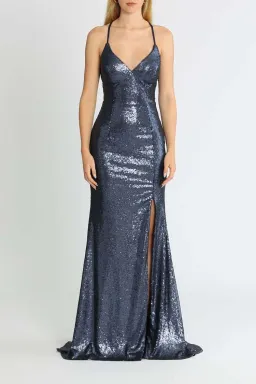Tania Olsen India Gown Navy Size 8 for rent on The Volte - image 1