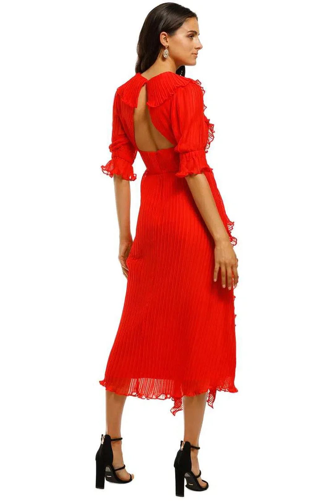 Talulah Sweet Sugar Midi Dress Red Size 8 for rent on The Volte - main image