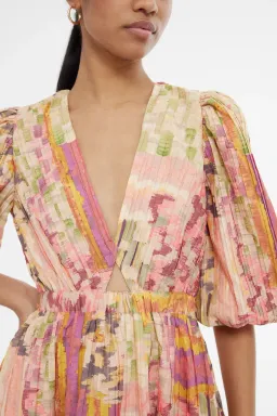 Kinney Electra Dress in Painterly Patchwork Multi Size XS/AU 8 for rent on The Volte - image 4