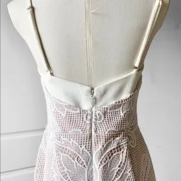 Sheike Lunar Lace Maxi Dress Ivory Size 12 for rent on The Volte - image 7