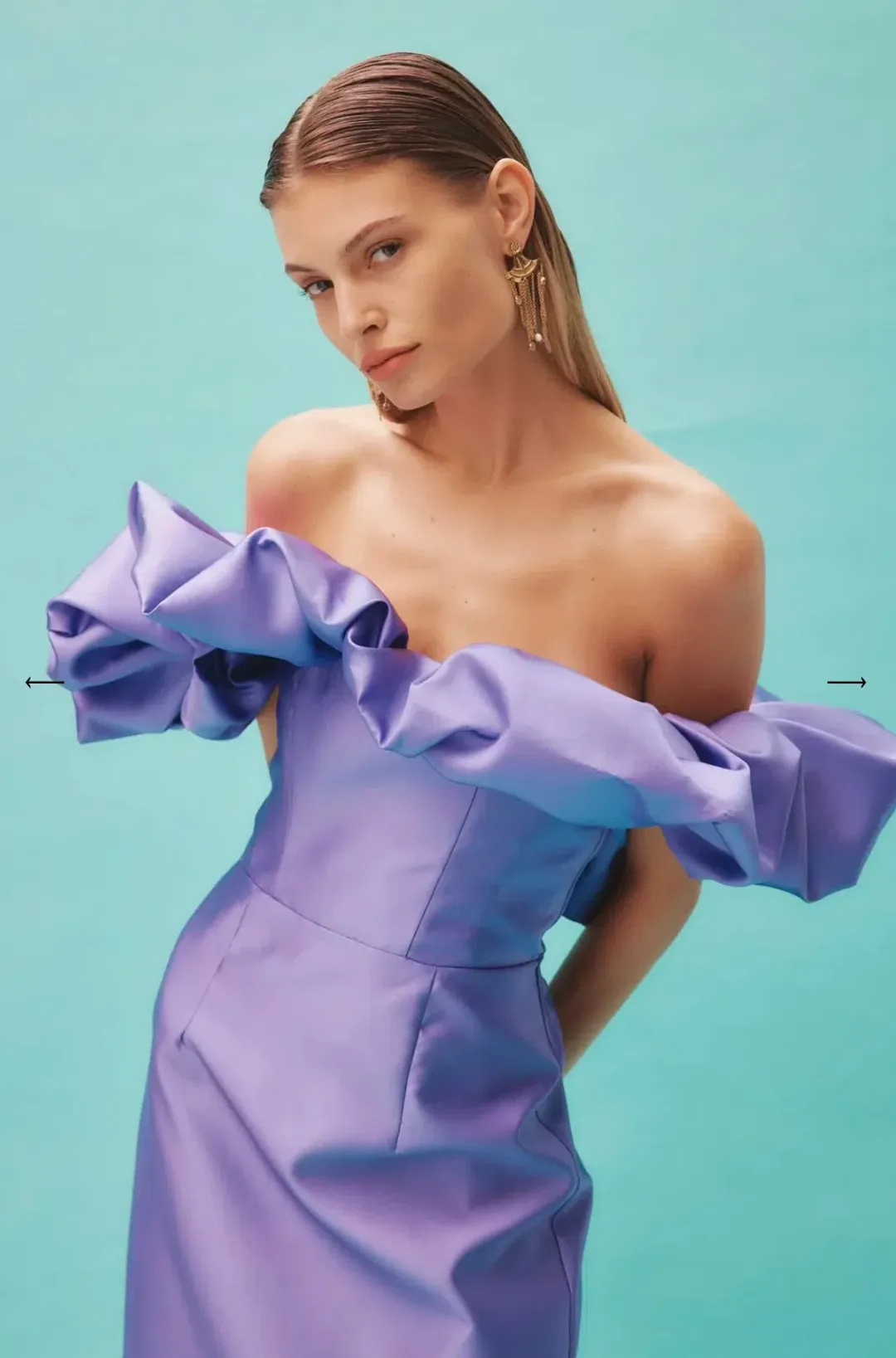 Alemais Suzi Midi Dress Violet Size 6 for rent on The Volte - main image