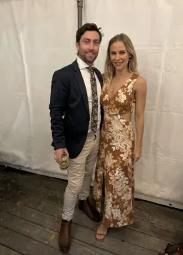 Shona Joy Capucine Linen Panelled Flare Midi Dress Floral Size 6 for rent on The Volte - image 4