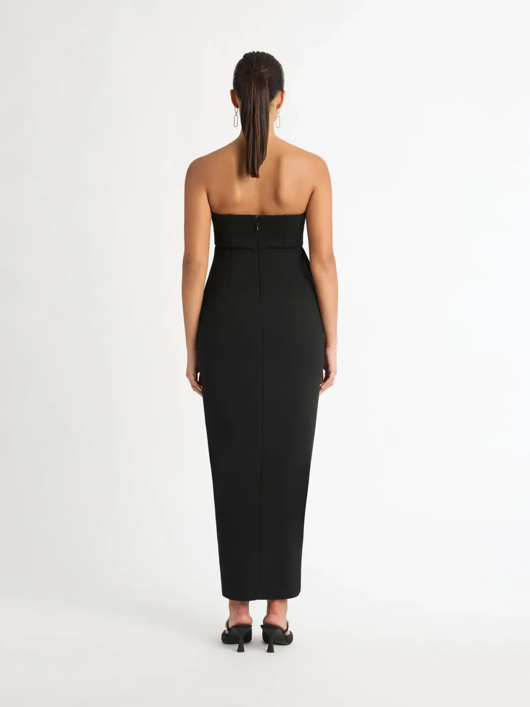 Sheike Origami Maxi Dress Black Size 8 for rent on The Volte - main image