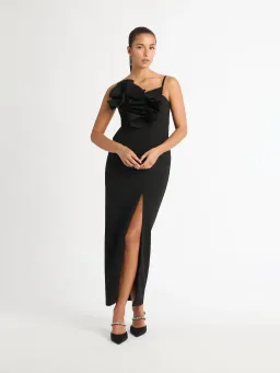Sheike Origami Maxi Dress Black Size 8 for rent on The Volte - image 4