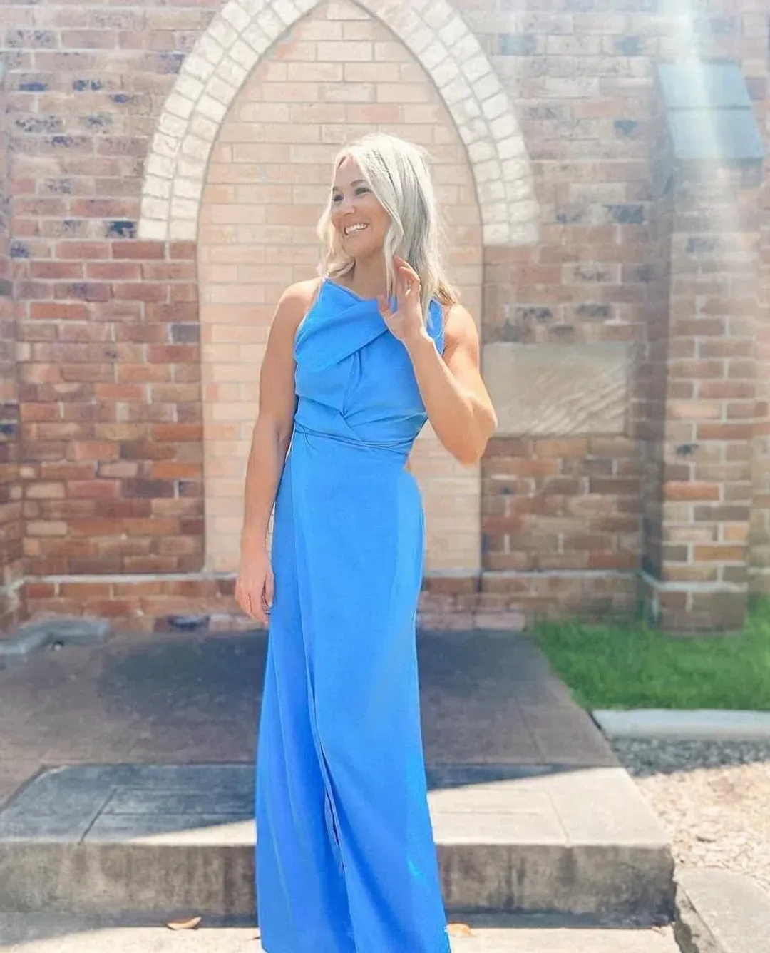 One Fell Swoop Cult Dress in Azzure Size 8 for rent on The Volte - main image