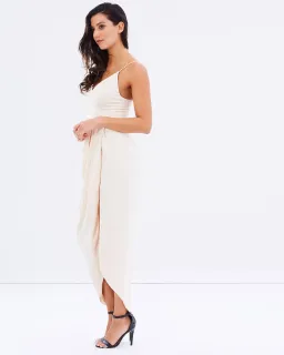 Shona Joy Core Cocktail Draped Maxi Dress Ballet Size 14 for rent on The Volte - image 3