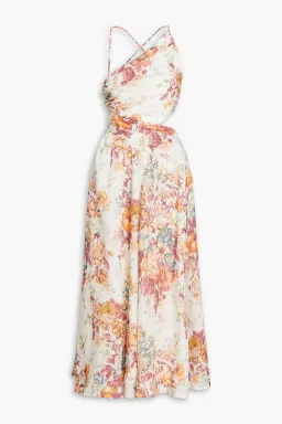 Zimmermann The Pattie Asymmetric Dress in Cream Floral Size 2/AU 12 for rent on The Volte - image 4