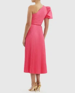 Rebecca Vallance  Rosa One Shoulder Midi Dress  Pink Size 12 for rent on The Volte - image 2