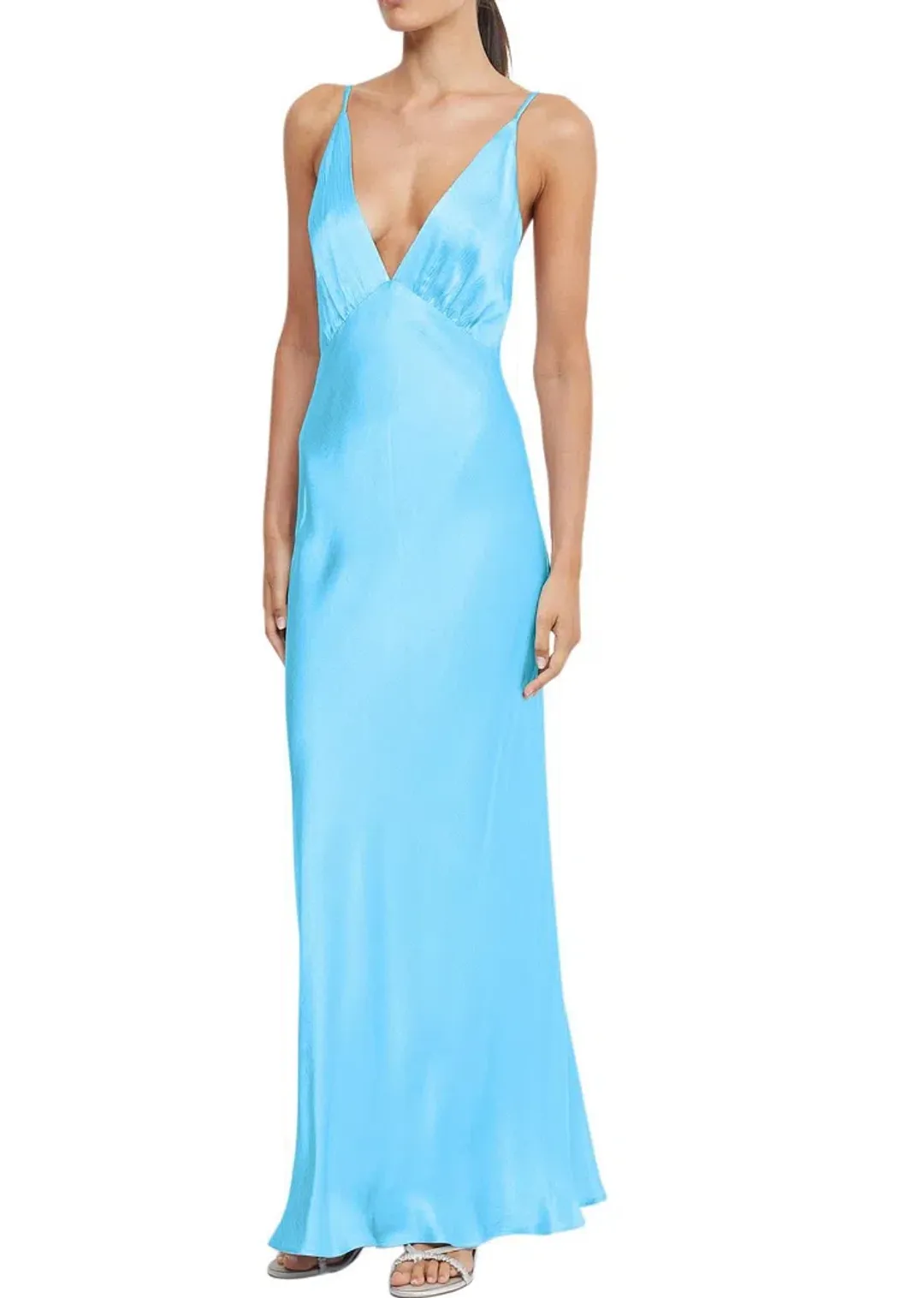 Bec & Bridge Lorelai V Maxi Dress Blue Size 10 for rent on The Volte - main image