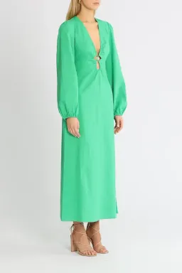 Suboo Elodie Keyhole Maxi Dress Green Size 10 for rent on The Volte - image 2