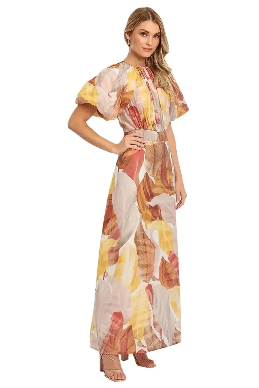 Morrison Anastasia Maxi Dress Multi Print Size 10 for rent on The Volte - main image