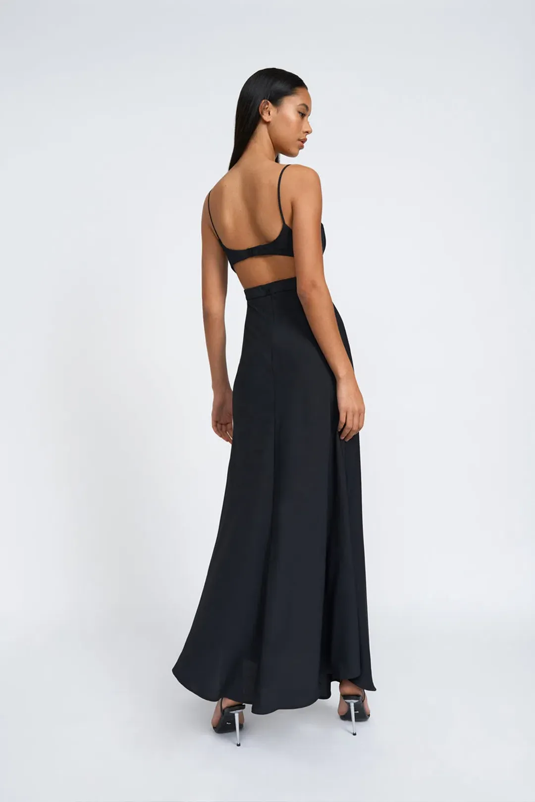 By Johnny Diandra Maxi Dress Black Size 6  for rent on The Volte - main image
