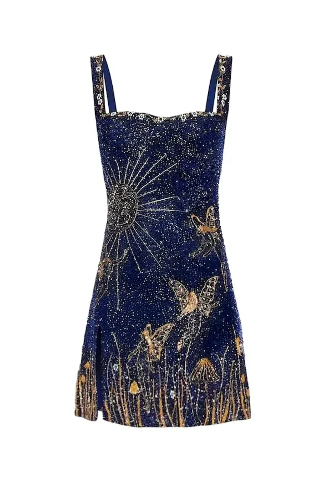 Clio Peppiatt Midnight Dress Navy Sequin Size XS/Au 6 for rent on The Volte - main image