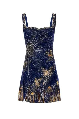 Clio Peppiatt Midnight Dress Navy Sequin Size XS/Au 6 for rent on The Volte - image 7