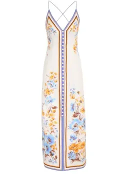 Zimmerman Halcyon Slip Dress Floral Size 8 for rent on The Volte - image 4