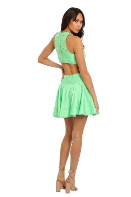 AJE Introspect Midi Dress in Green Size 6 for rent on The Volte - image 3