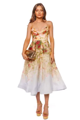 Zimmermann The Luminosity Picnic Dress in Rosy Garden Print Size 1/Au 10 for rent on The Volte - image 1