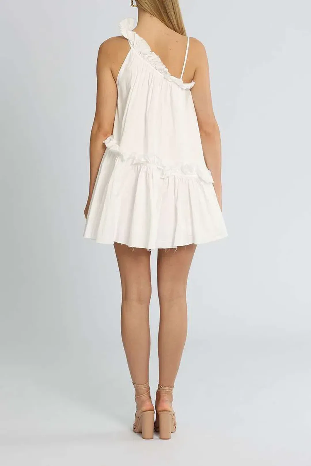 AJE  Romance Mini Dress White Size 6 for rent on The Volte - main image