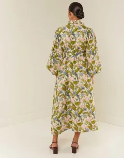 Palm Noosa Apollo Midi Dress in Jungle Pink Size 12 for rent on The Volte - image 3