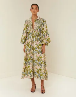 Palm Noosa Apollo Midi Dress in Jungle Pink Size 12 for rent on The Volte - image 1