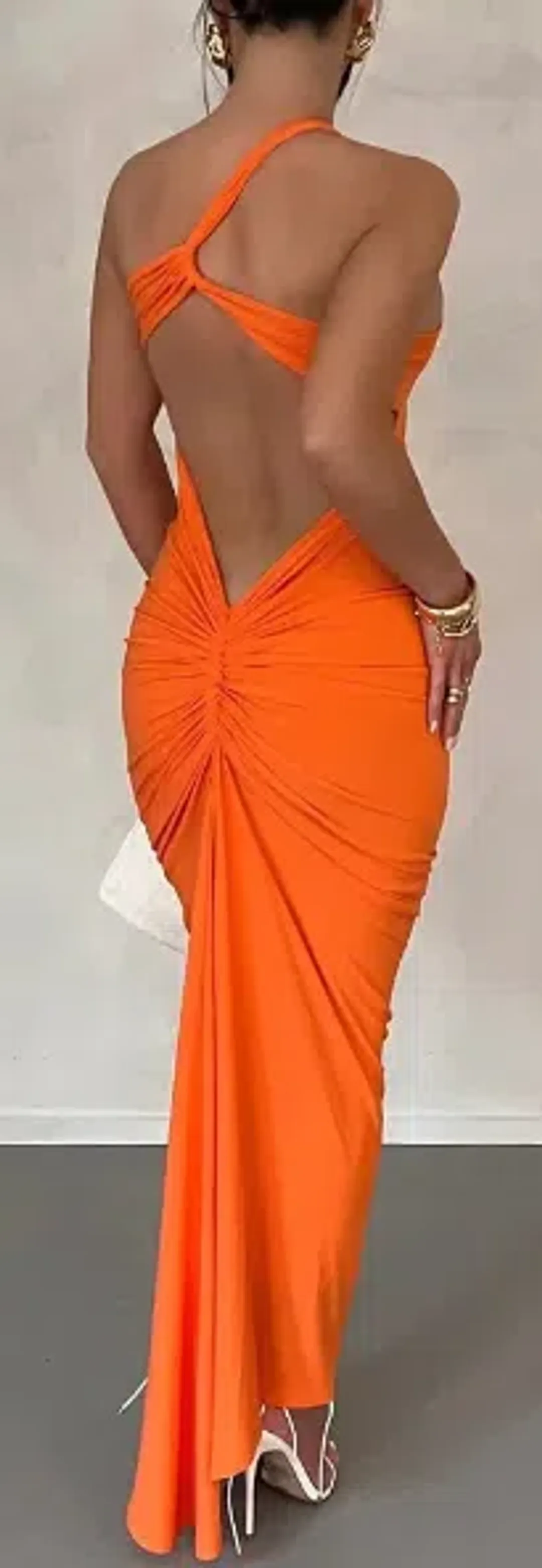 Melani The Label Melina Dress in Orange Size M / AU 10 for rent on The Volte - main image