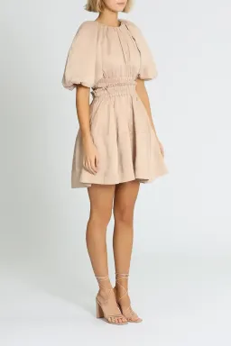 Aje Solitude Cutout Mini Dress in Beige Size 6 for rent on The Volte - image 2