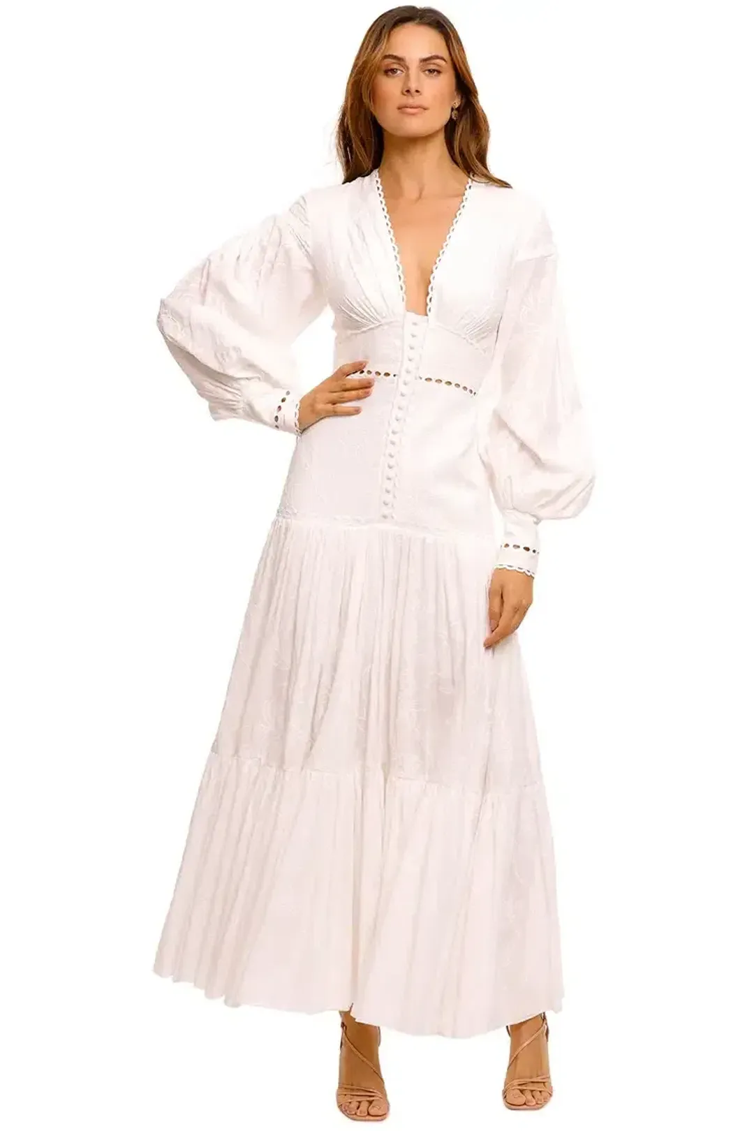 Acler Hender Dress in Ivory Size 10 for rent on The Volte - main image