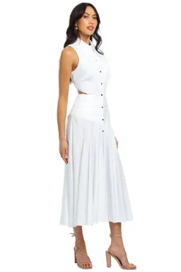 Acler Hayworth Midi Dress in White Size 10 for rent on The Volte - image 2