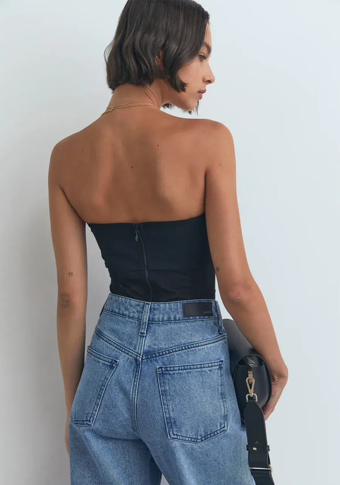 Viktoria and Woods Rome Bustier Corset Top in Black Size 1 / AU 8 for rent on The Volte - main image