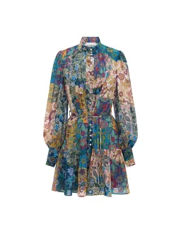 Alemais Bella Patchwork Mini Dress Floral Size 8 for rent on The Volte - image 7